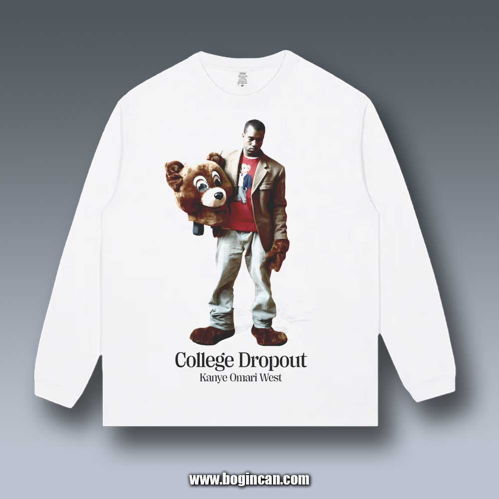 VINTAGE LONG SLEEVE TEE | KANYE COLLEGE DROPOUT 3.25