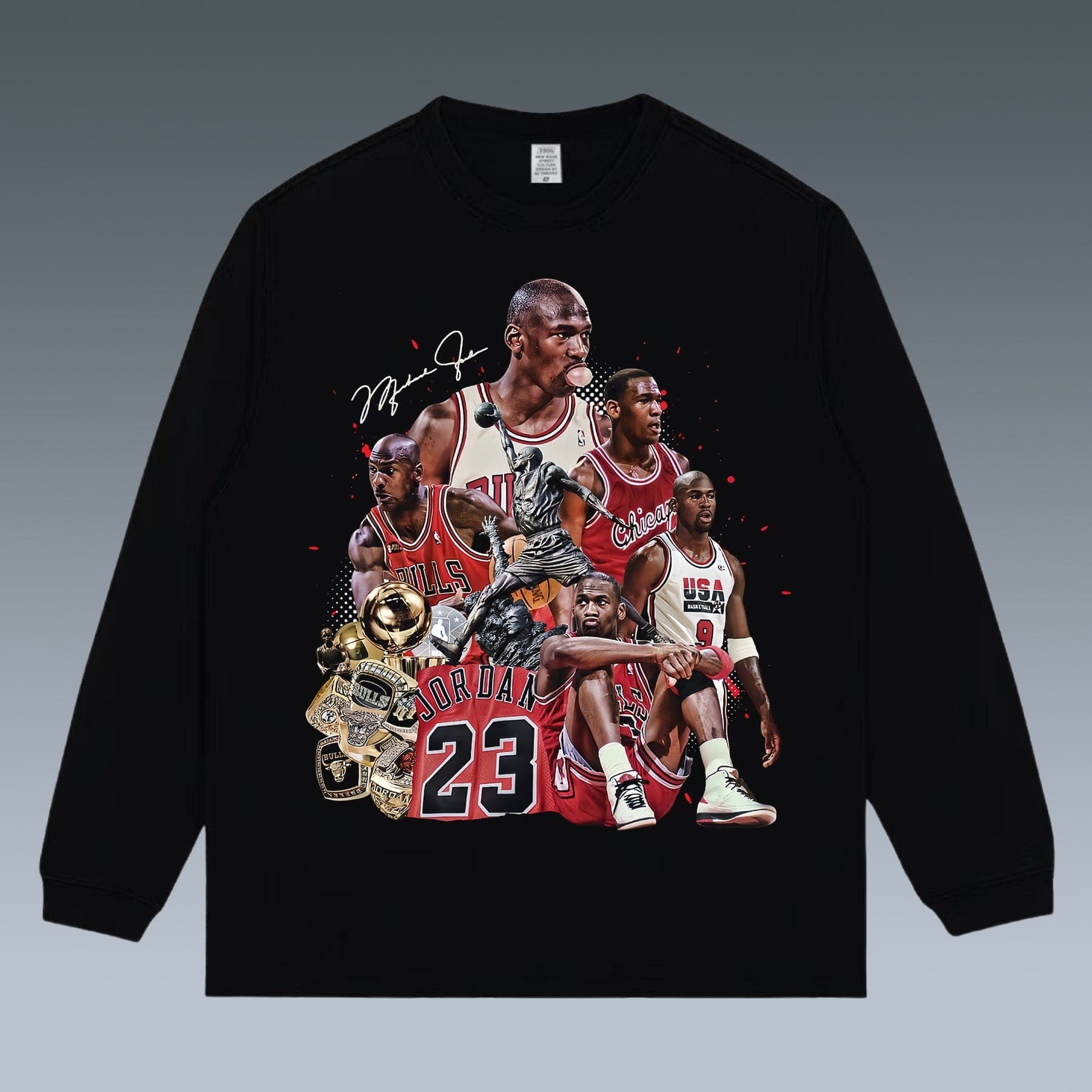 VINTAGE LONG SLEEVE TEE | MICHAEL JORDAN