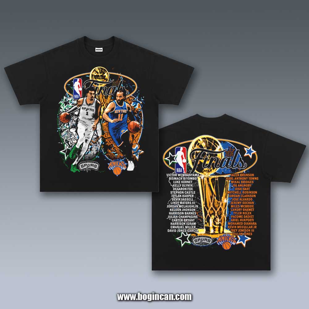 VINTAGE TEE | 2026 NBA FINALS SPURS VS KNICKS 6.4.1