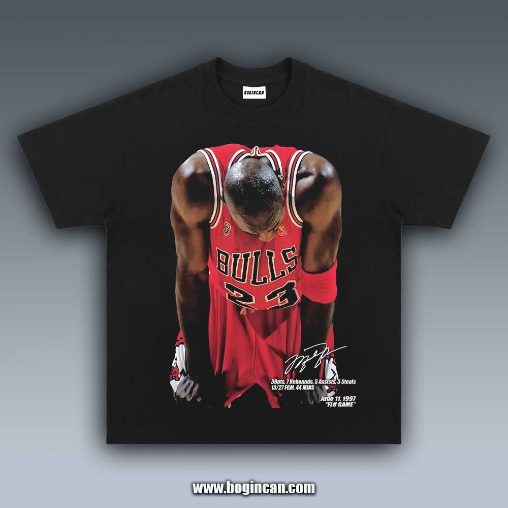 VINTAGE TEE | 1997 NBA FINALS G5 MICHAEL JORDAN FLU GAME V1