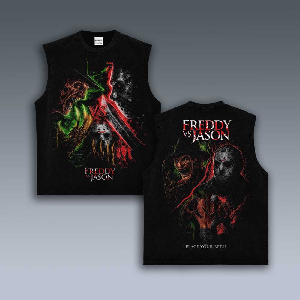 VINTAGE TANK TOP | FREDDY VS JASON 9.15