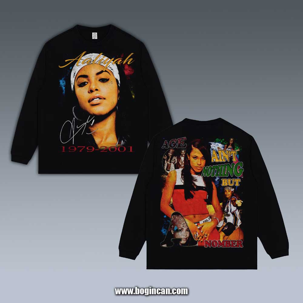 VINTAGE LONG SLEEVE TEE | AALIYAH 5.27