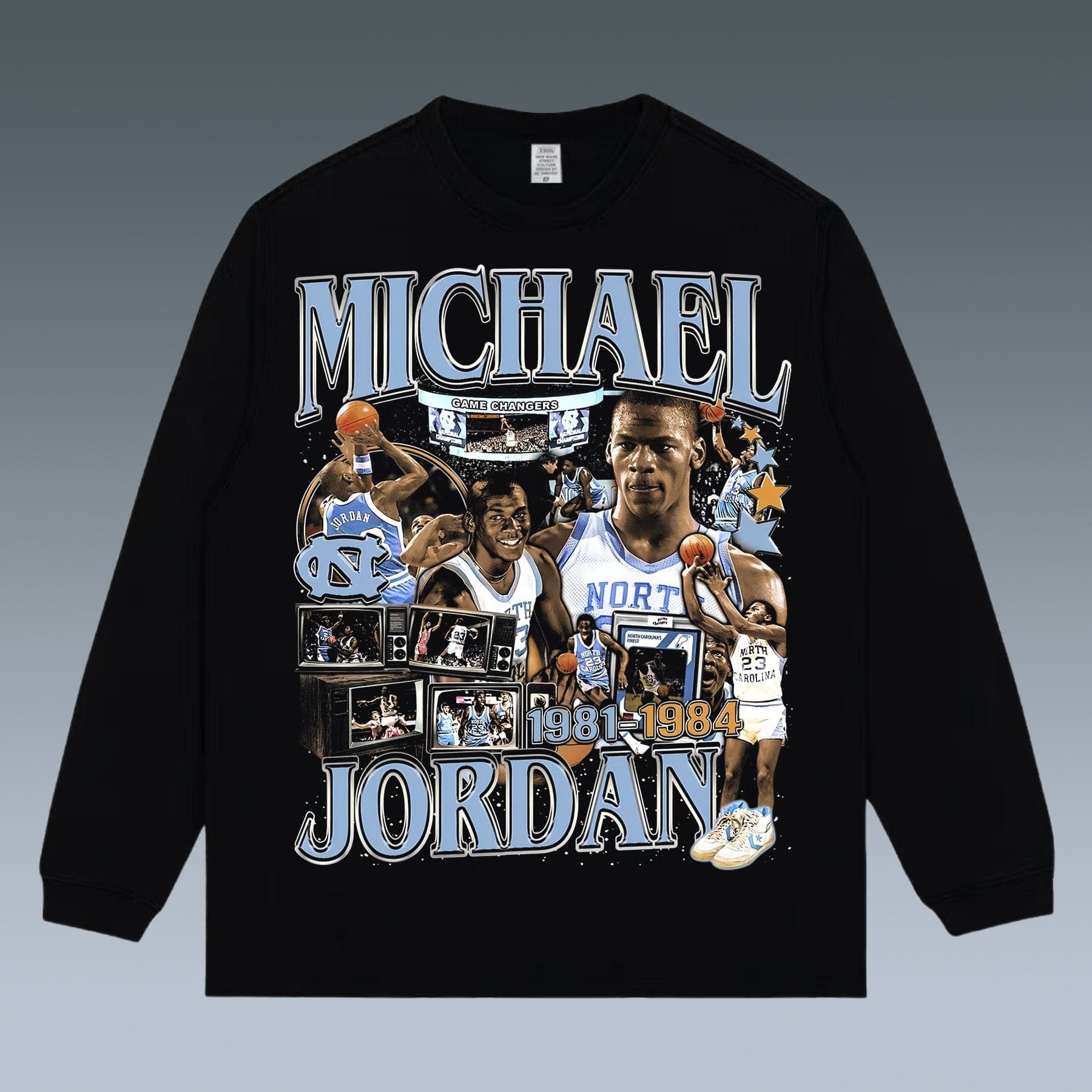 VINTAGE LONG SLEEVE TEE | MICHAEL JORDAN
