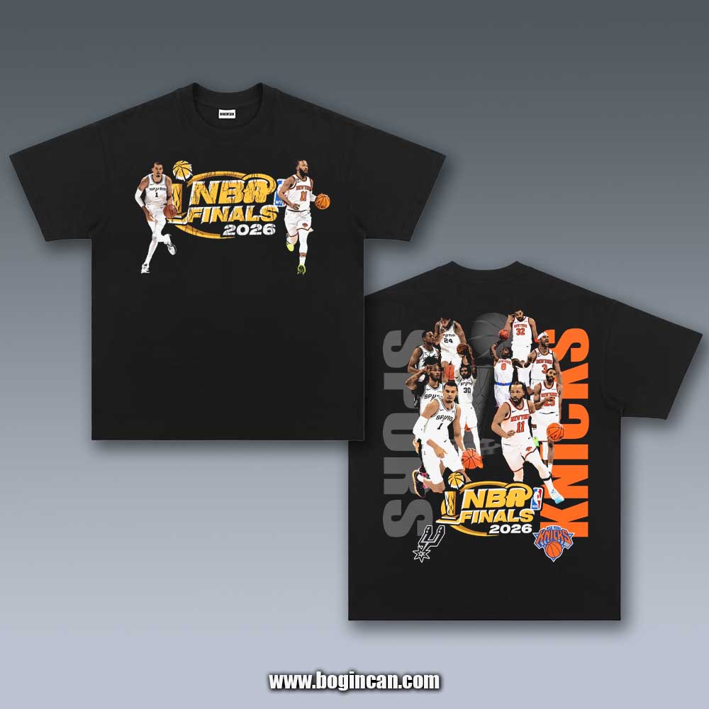 VINTAGE TEE | 2026 NBA FINALS SPURS VS KNICKS 6.4