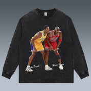 VINTAGE LONG SLEEVE TEE | KOBE& MICHAEL JORDAN