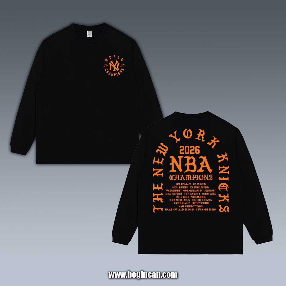VINTAGE LONG SLEEVE TEE | 2026 KNICKS V6.15.3