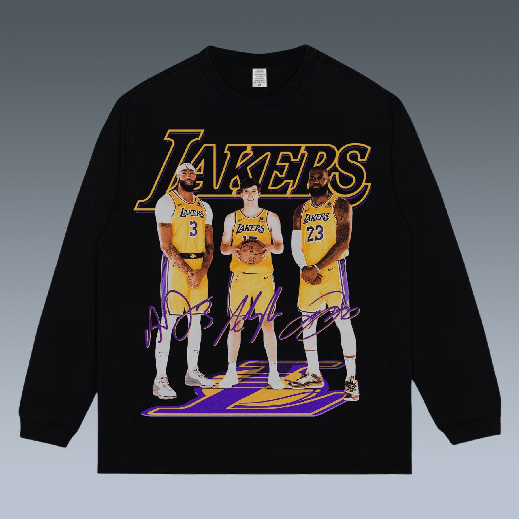 VINTAGE LONG SLEEVE TEE | LAKERS- LEBRON JAMES