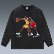 VINTAGE LONG SLEEVE TEE | KOBE & MICHAEL JORDAN