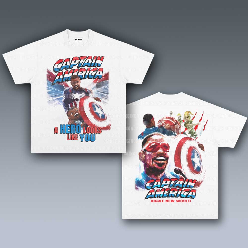 VINTAGE TEE | CAPTAIN AMERICA BRAVE NEW WORLD 2.20