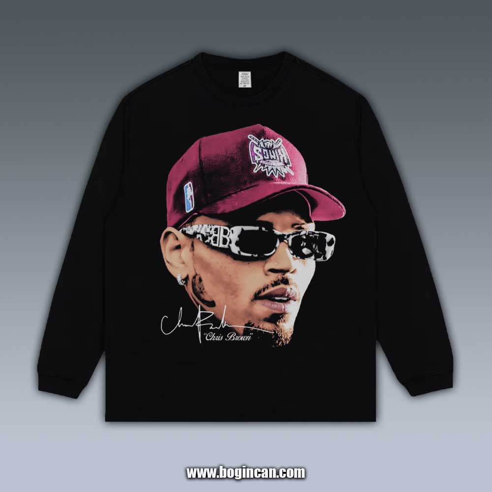 VINTAGE LONG SLEEVE TEE | CHRIS BROWN 8.19