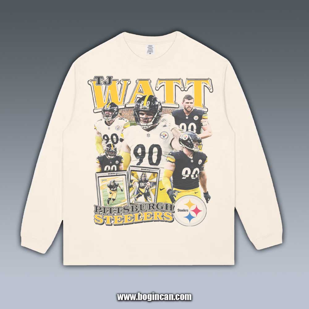 VINTAGE LONG SLEEVE TEE | TJ WATT 9.20