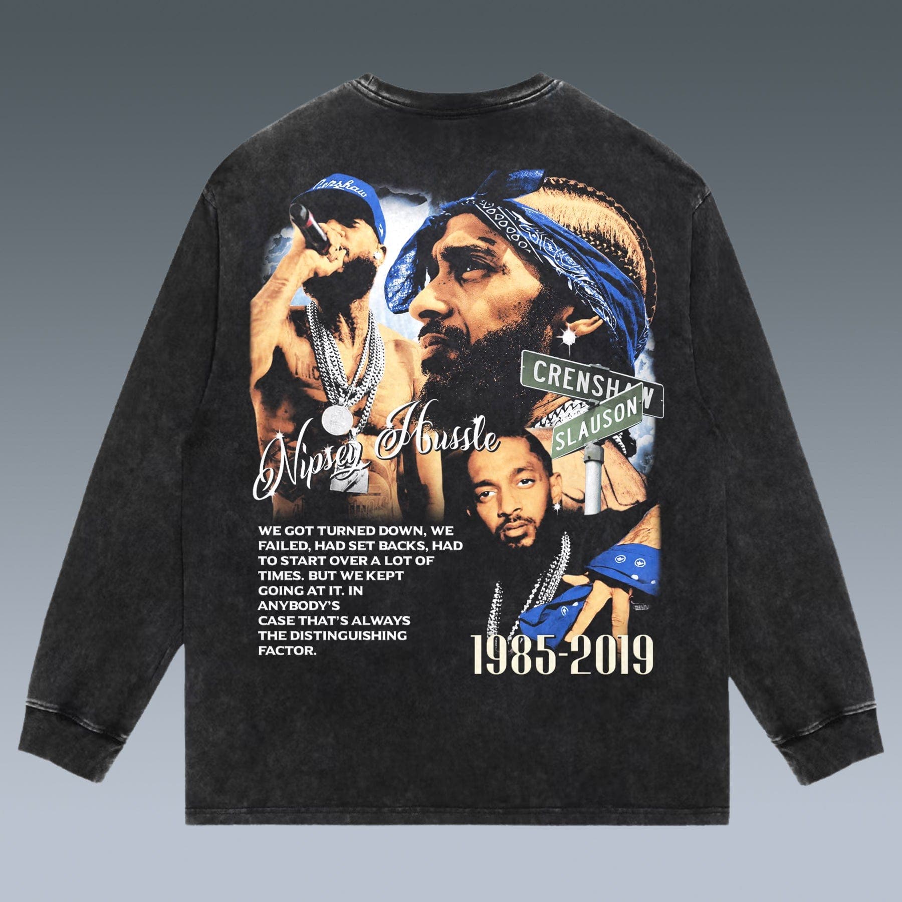 VINTAGE LONG SLEEVE TEE | NIPSEY HUSSLE