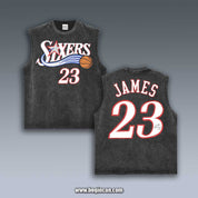VINTAGE TANK TOP | LEBRON JAMES 76ERS 7.27.3