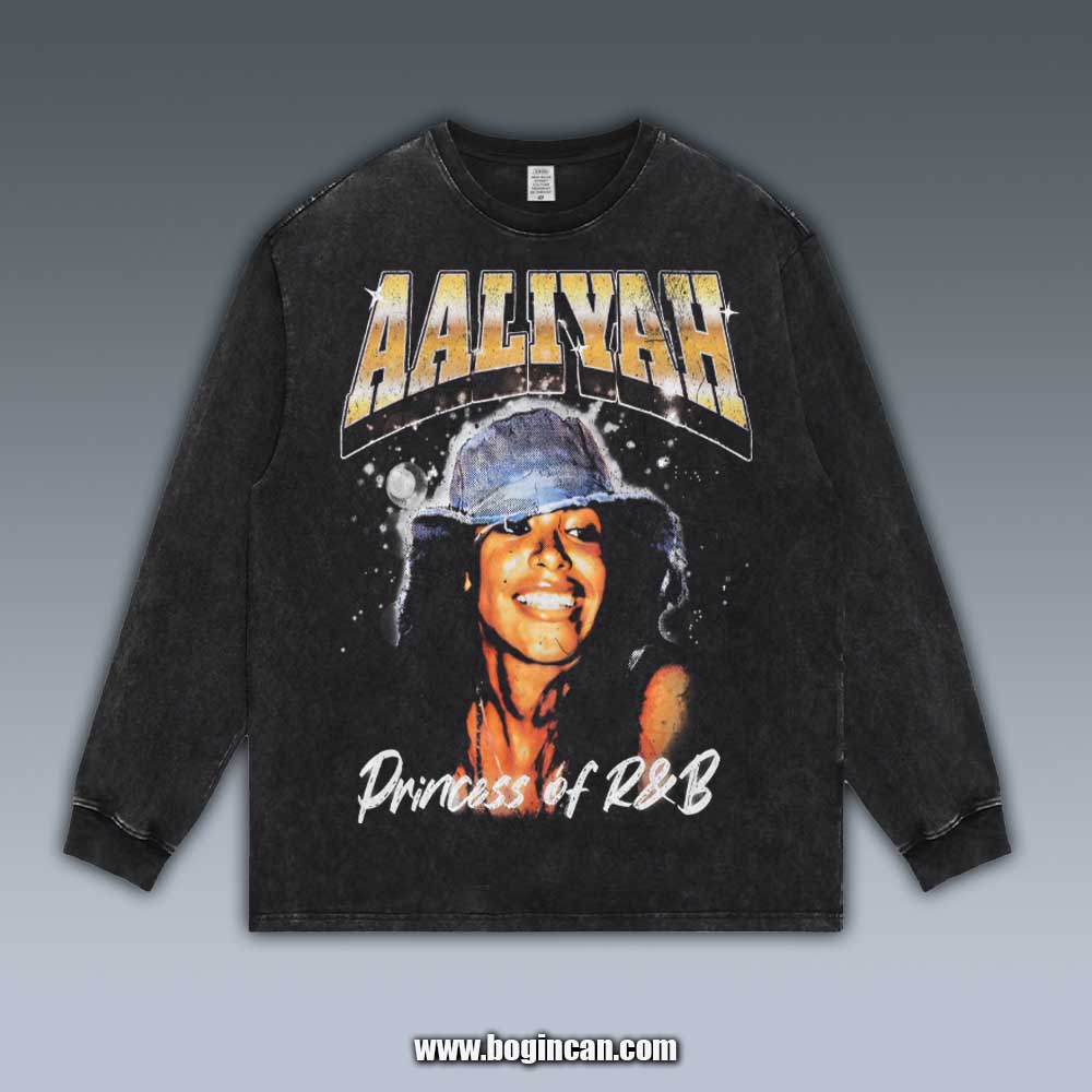 VINTAGE LONG SLEEVE TEE | AALIYAH V7.22