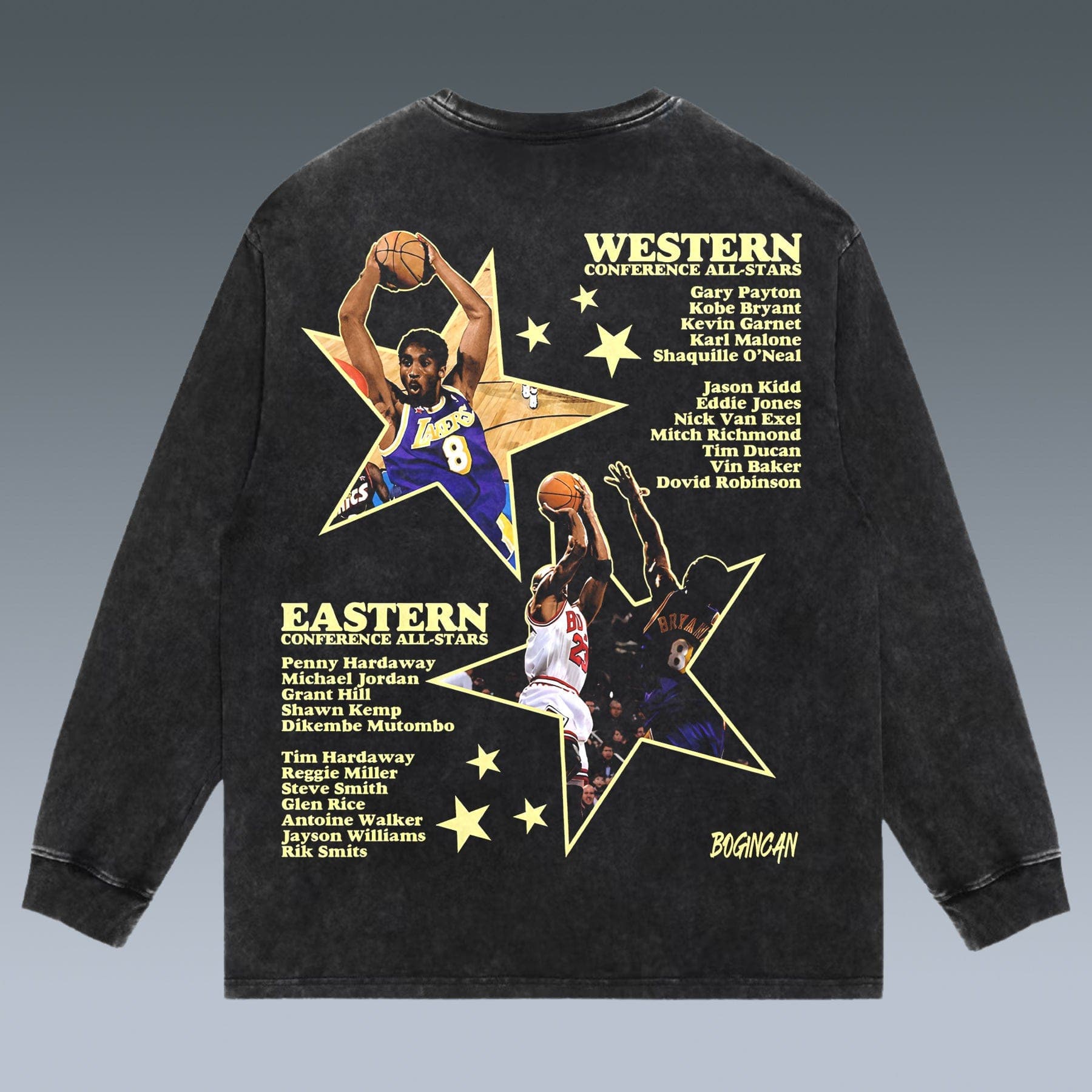 VINTAGE LONG SLEEVE TEE | KOBE & JORDAN