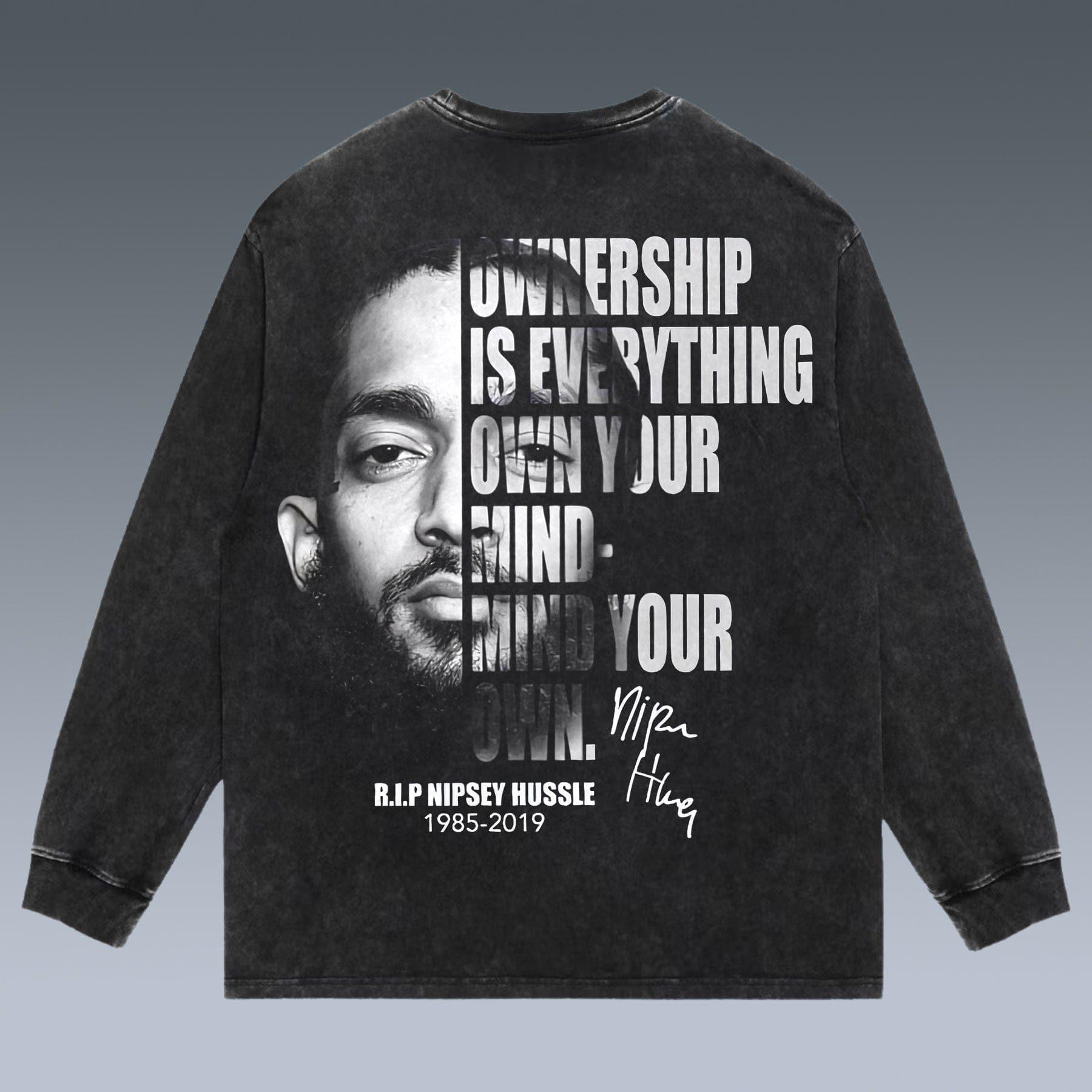 VINTAGE LONG SLEEVE TEE | NIPSEY HUSSLE