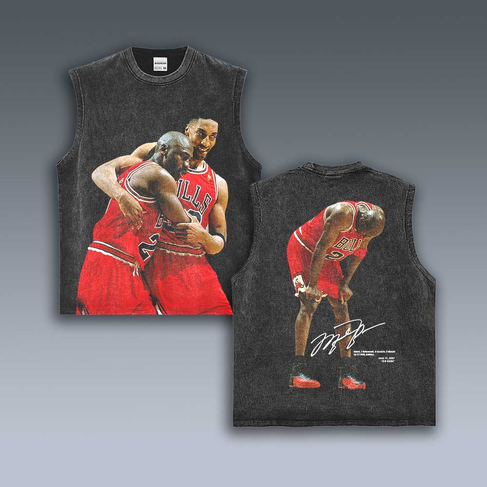 VINTAGE TANK TOP | MICHAEL JORDAN FLU GAME 7.4