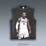 VINTAGE TANK TOP | LEBRON JAMES 76ERS 7.27.1