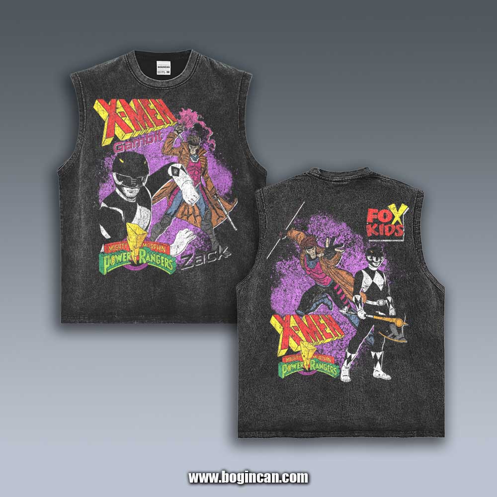 VINTAGE TANK TOP | GAMBIT X BLACK RANGER 5.27