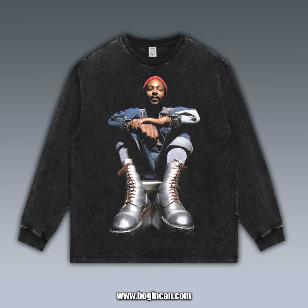 VINTAGE LONG SLEEVE TEE | MARVIN GAYE