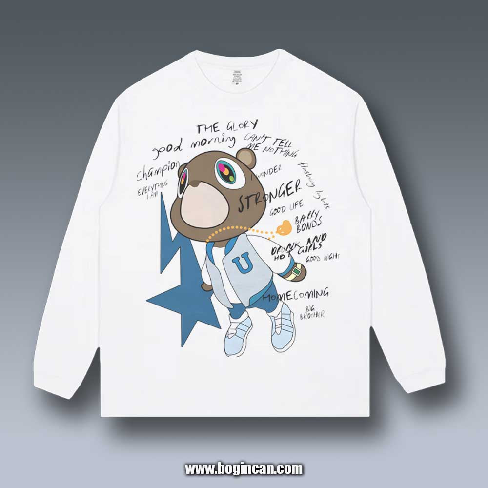 VINTAGE LONG SLEEVE TEE | KANYE GRADUATION BEAR 3.25