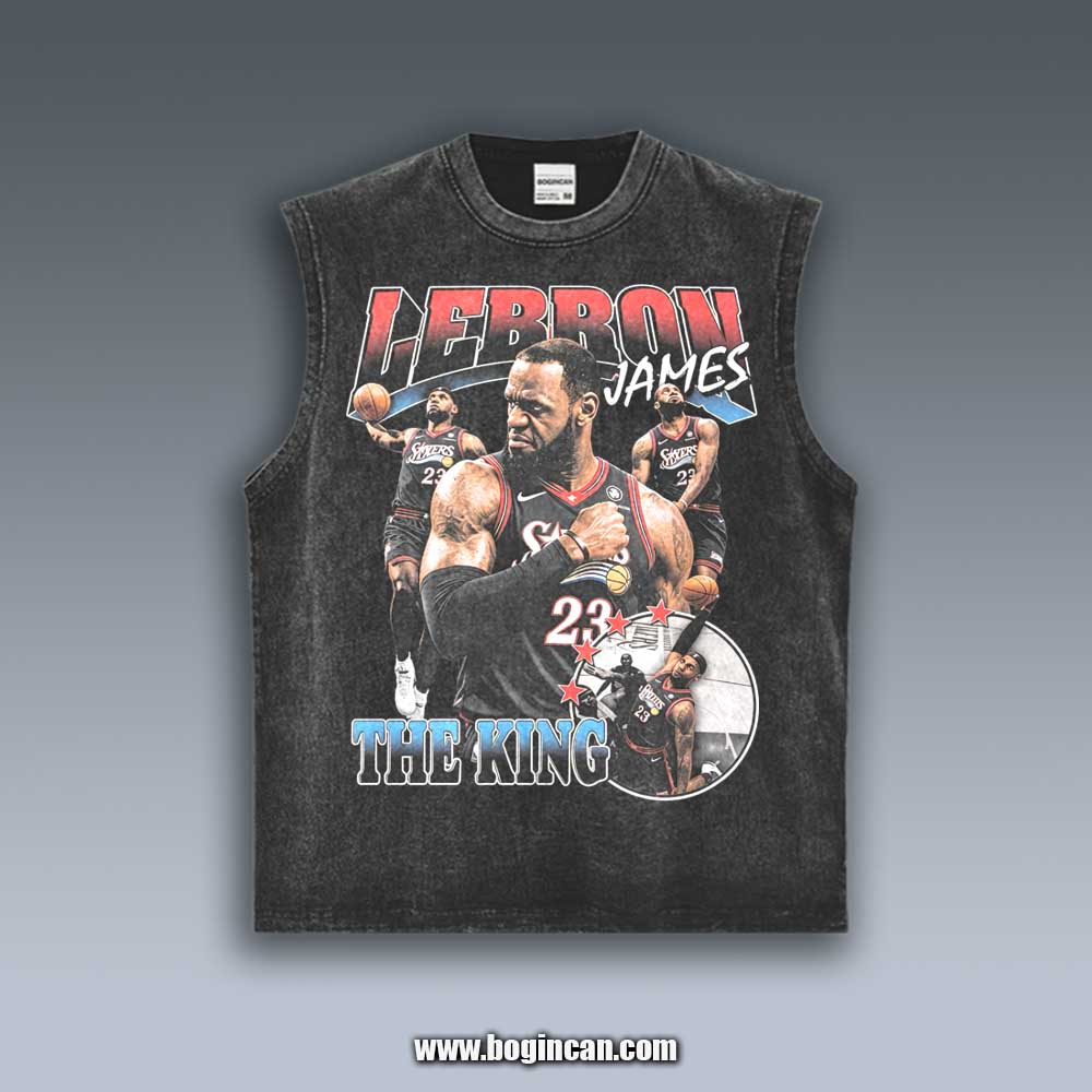 VINTAGE TANK TOP | LEBRON JAMES 76ERS 7.27.5