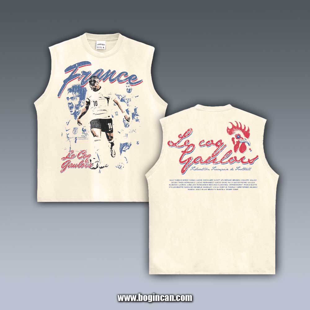 VINTAGE TANK TOP | MBAPPE FRANCE 2026 WORLD CUP 6.8