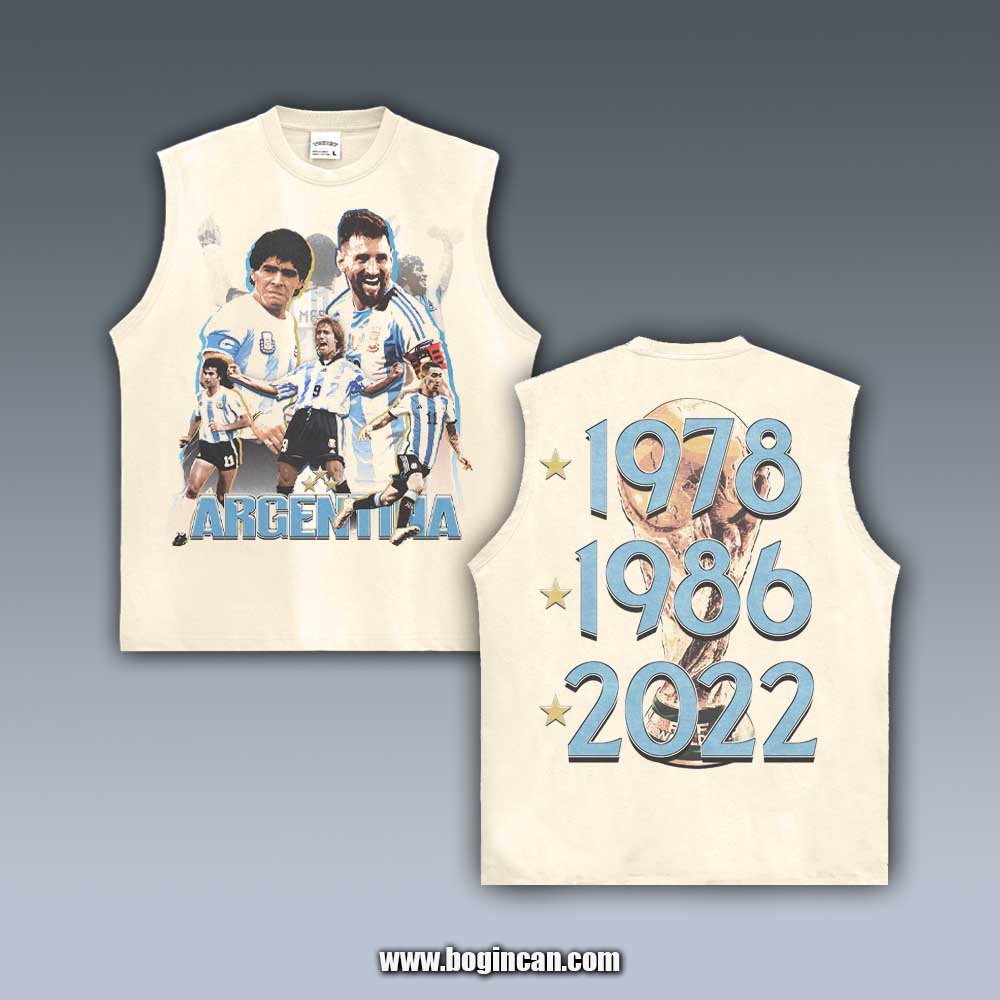 VINTAGE TANK TOP | ARGENTINA WORLD CUP LEGACY 5.14