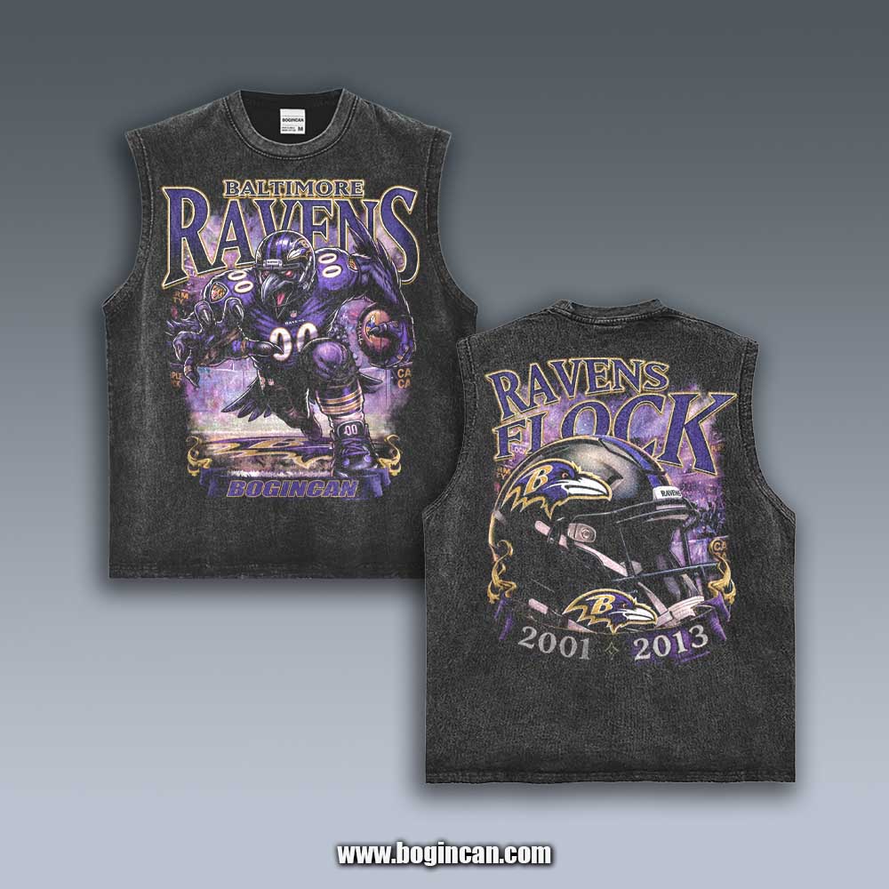 VINTAGE TANK TOP | RAVENS FLOCK 10.14