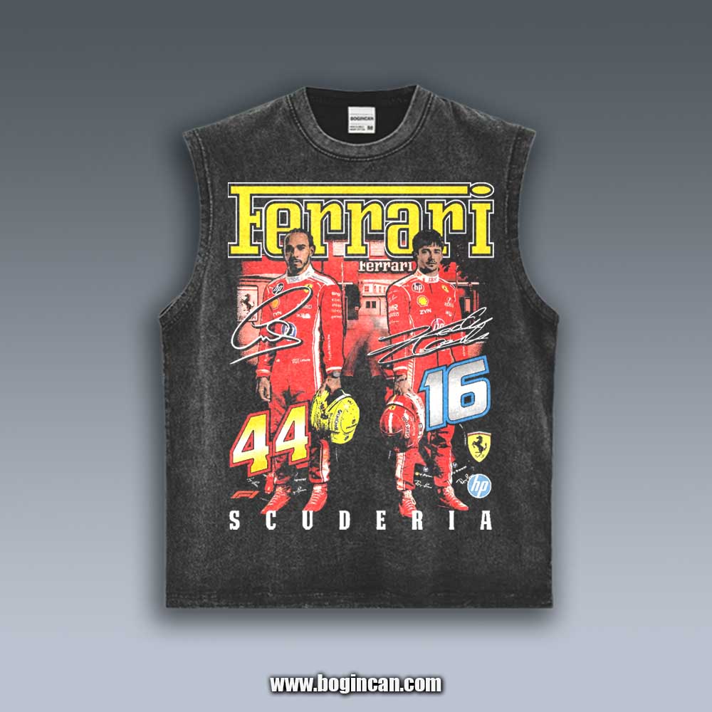 VINTAGE TANK TOP | SCUDERIA FERRARI DUO V6.17