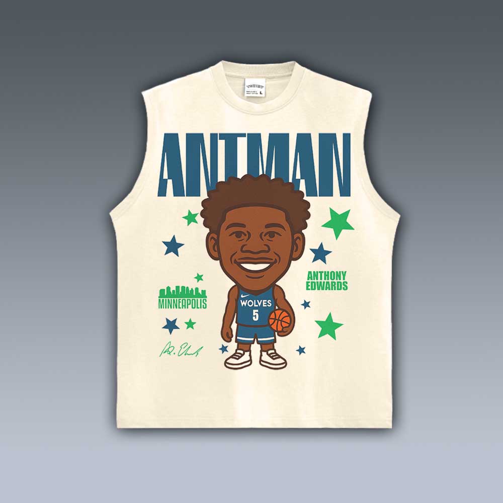 VINTAGE TANK TOP | ANTHONY EDWARDS CARTOON