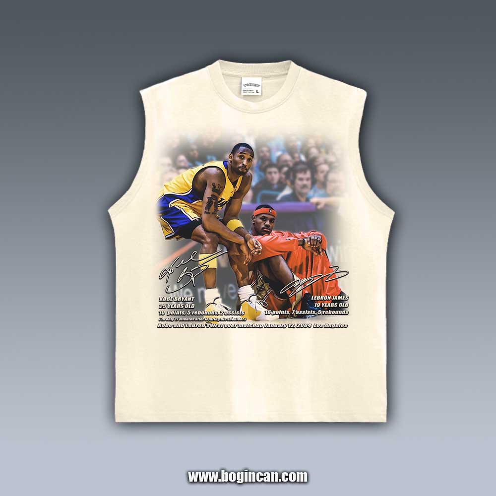 VINTAGE TANK TOP | KOBE AND LEBRON’S FIRST EVER MATCHUP