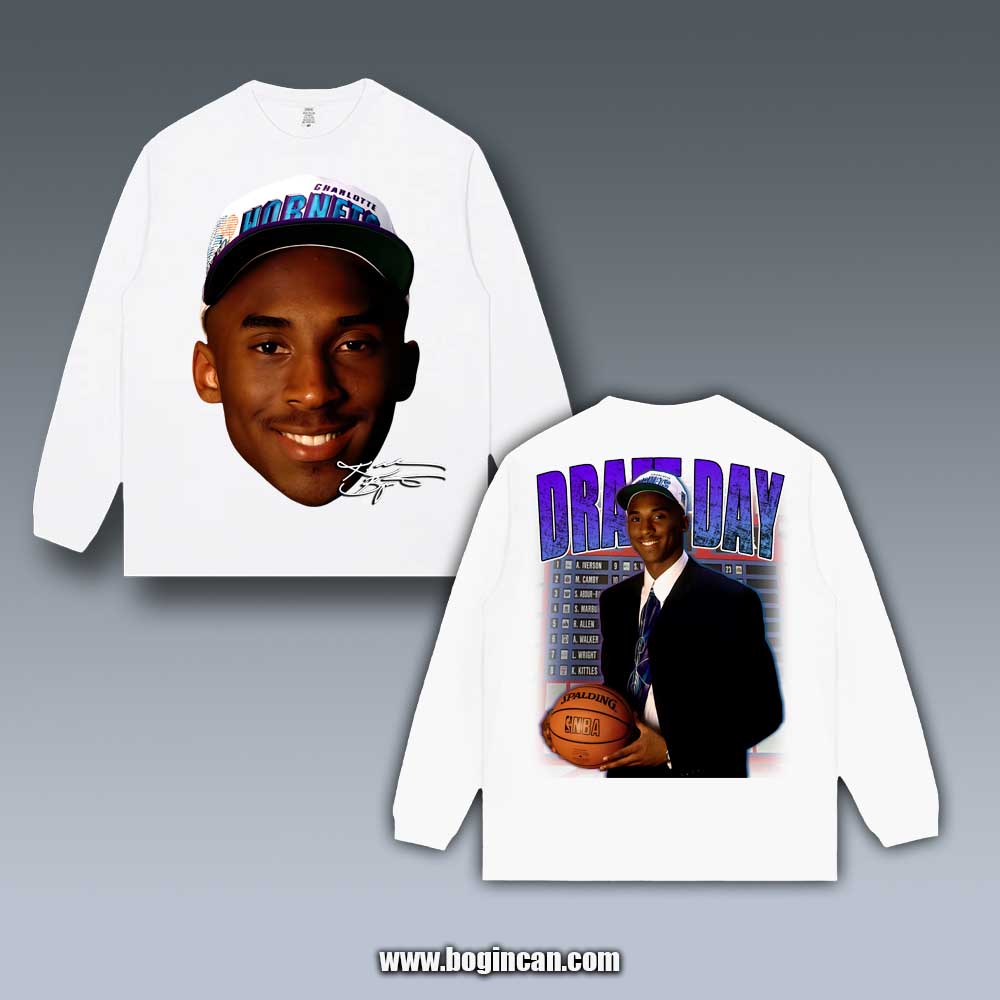 VINTAGE LONG SLEEVE TEE | KOBE DRAFT DAY 7.4