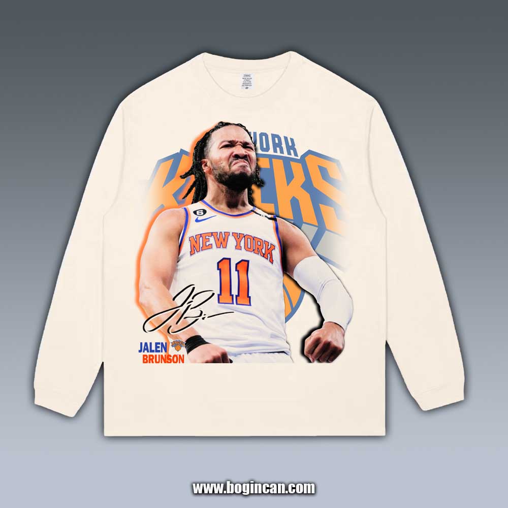 VINTAGE LONG SLEEVE TEE | JALEN BRUNSON 5.20.4