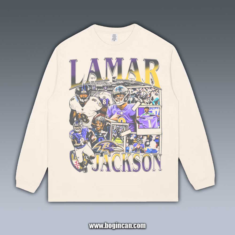 VINTAGE LONG SLEEVE TEE | LAMAR JACKSON 9.20