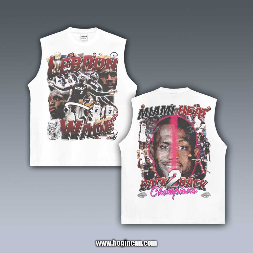 VINTAGE TANK TOP | LEBRON & WADE '12-13 HEAT 11.26