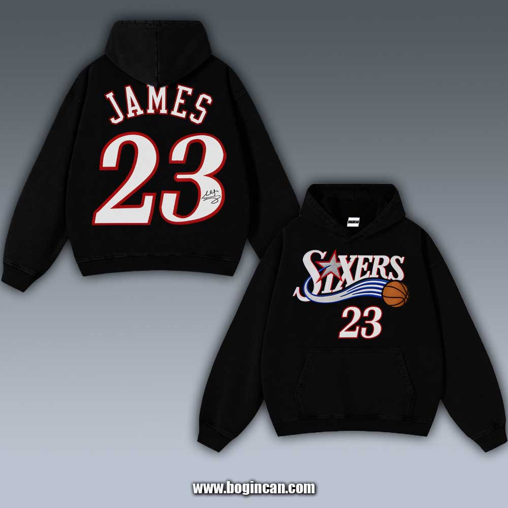 VINTAGE HOODIES | LEBRON JAMES 76ERS 7.27.3