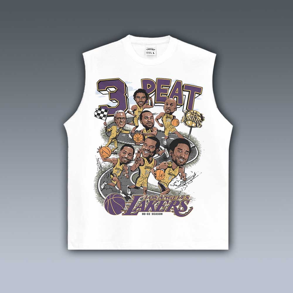 VINTAGE TANK TOP | LAKERS 3 PEAT 3.20