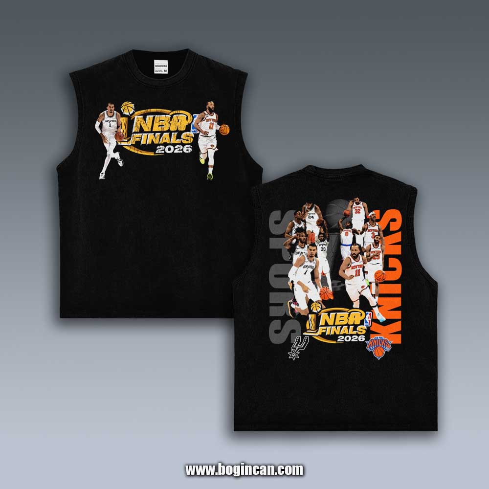VINTAGE TANK TOP | 2026 NBA FINALS SPURS VS KNICKS 6.4