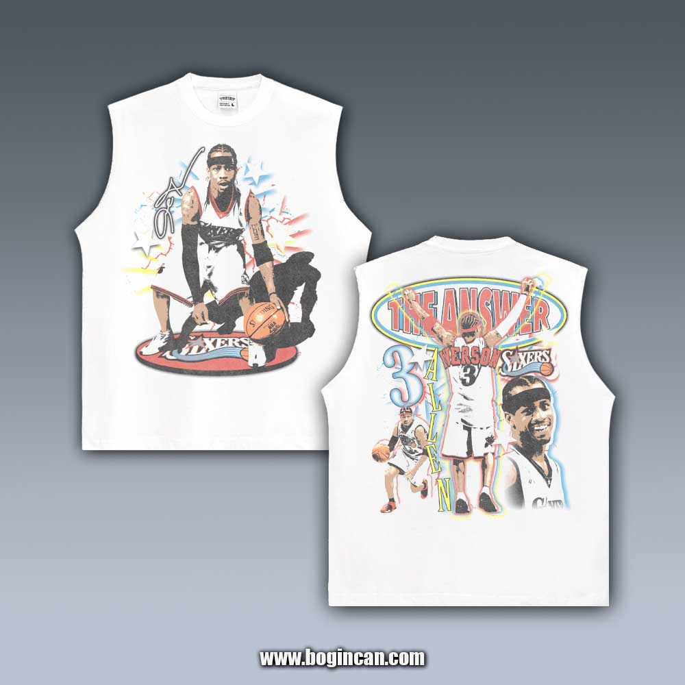 VINTAGE TANK TOP | ALLEN IVERSON 4.4.3