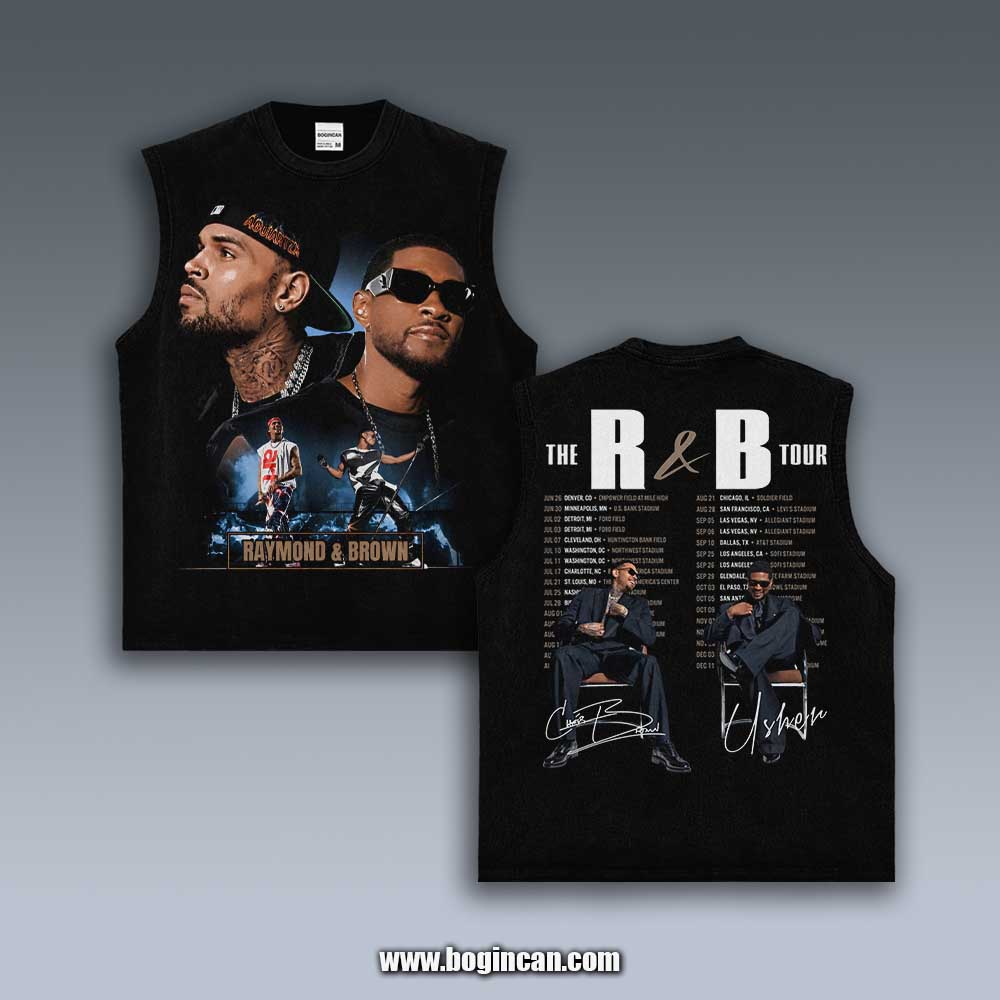 VINTAGE TANK TOP | CHRIS BROWN AND USHER R&B TOUR V4.28