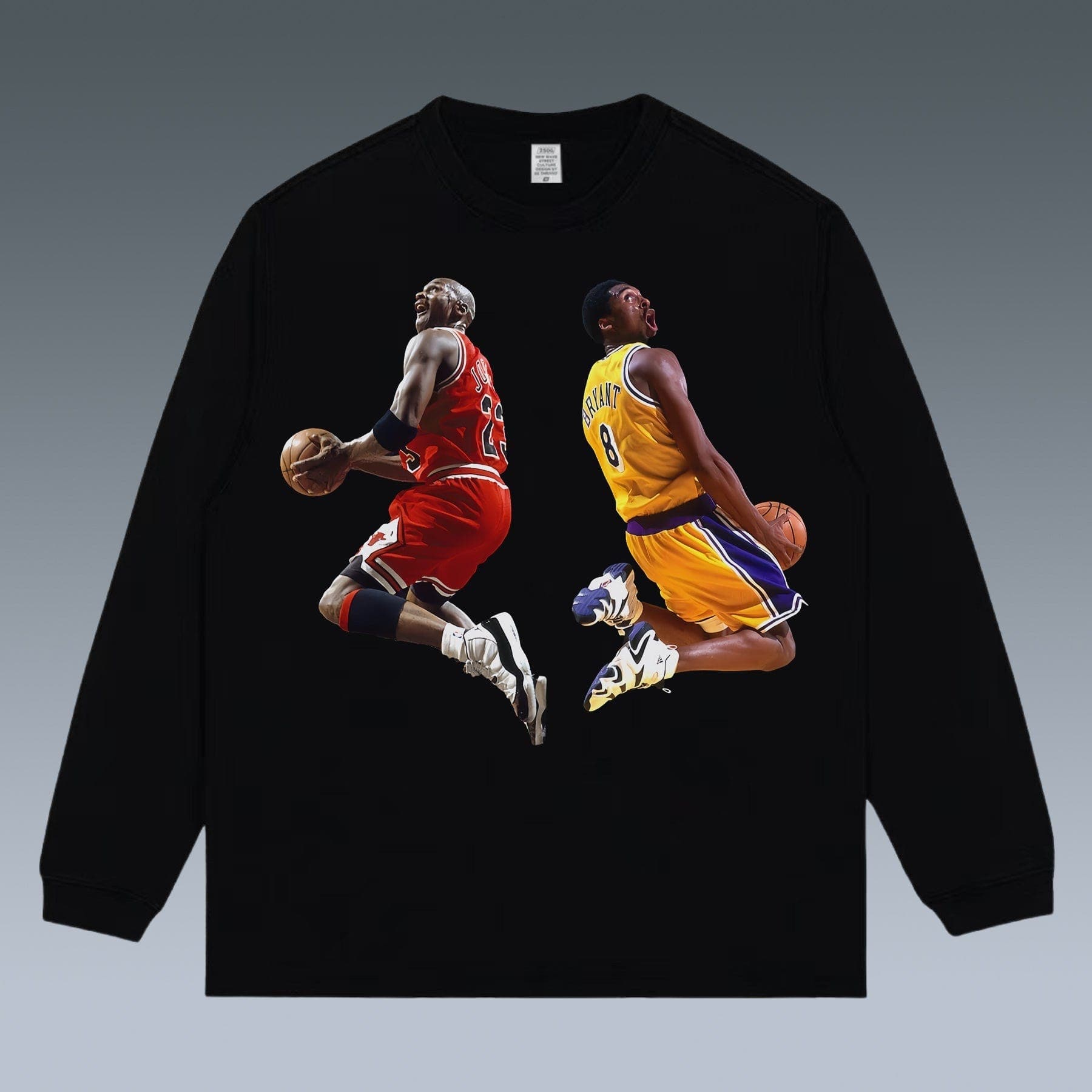 VINTAGE LONG SLEEVE TEE | KOBE& MICHAEL JORDAN