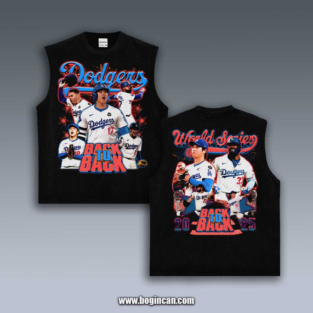 VINTAGE TANK TOP | DODGER BACK TO BACK CHAMPIONS 11.7