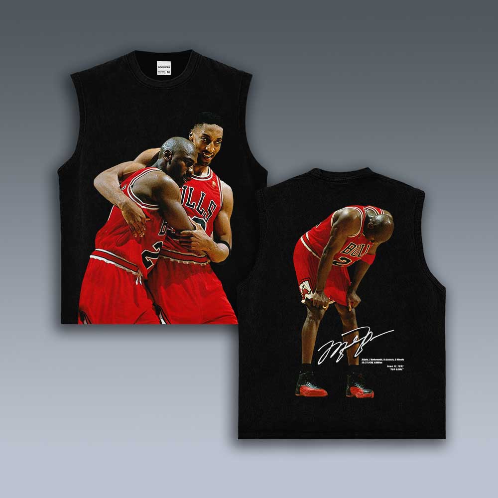 VINTAGE TANK TOP | MICHAEL JORDAN FLU GAME 7.4
