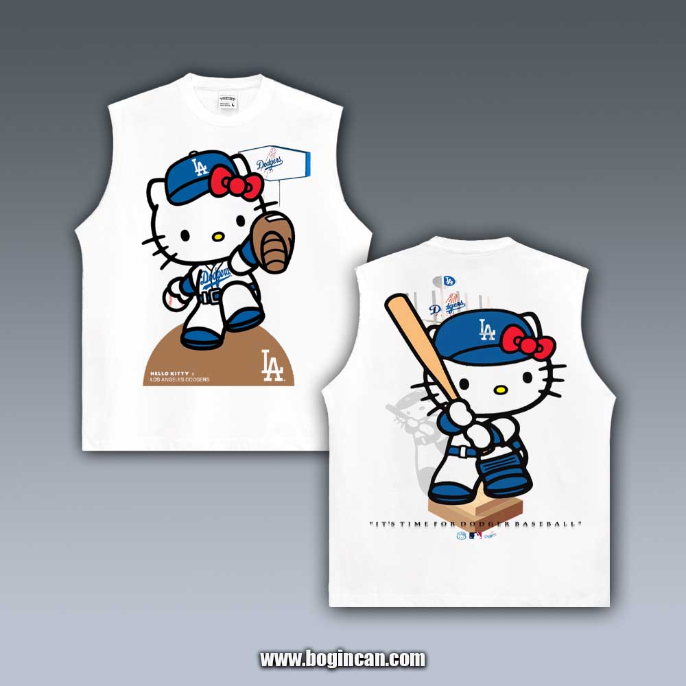 VINTAGE TANK TOP | HELLO KITTY DODGERS 9.12