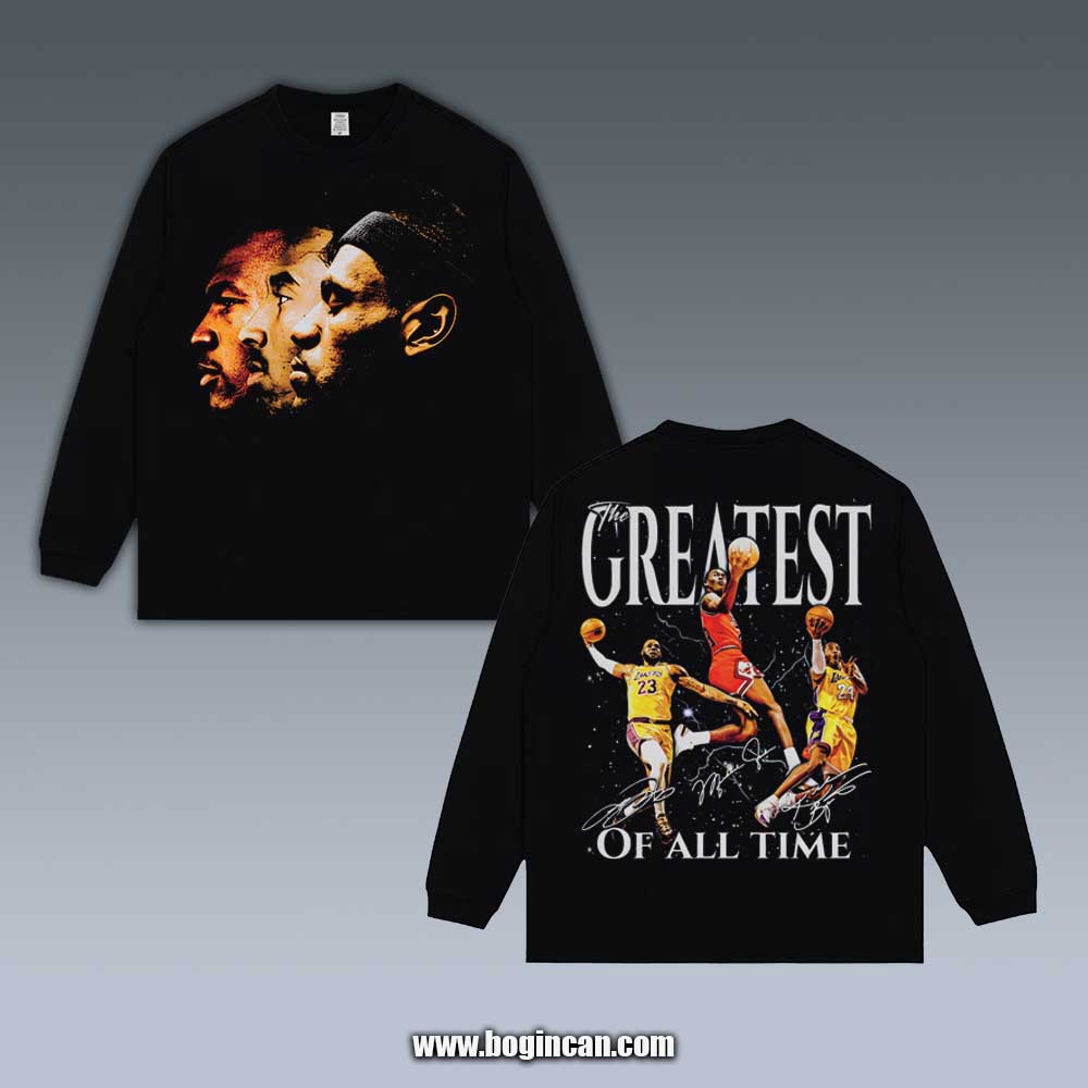 VINTAGE LONG SLEEVE TEE | JORDAN AND KOBE AND JAMES 6.14