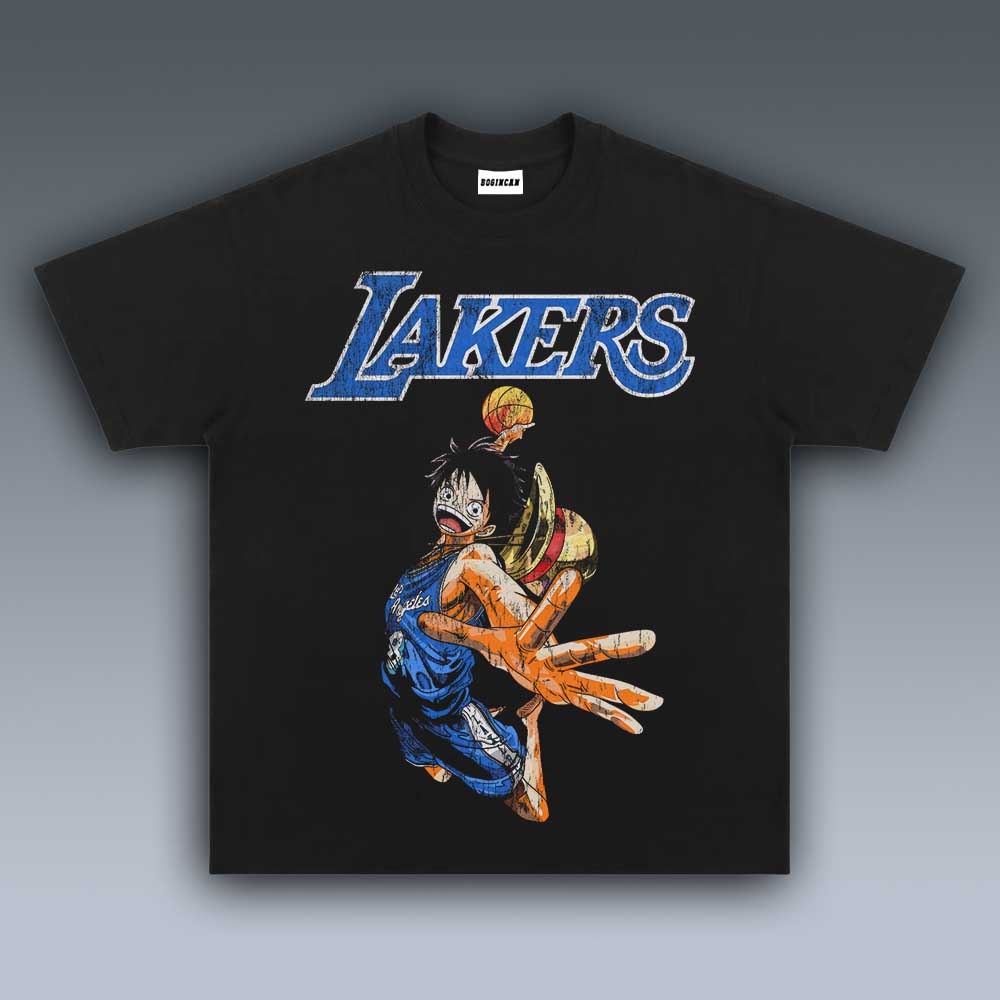 VINTAGE TEE | LUFFY X LAKERS 7.10