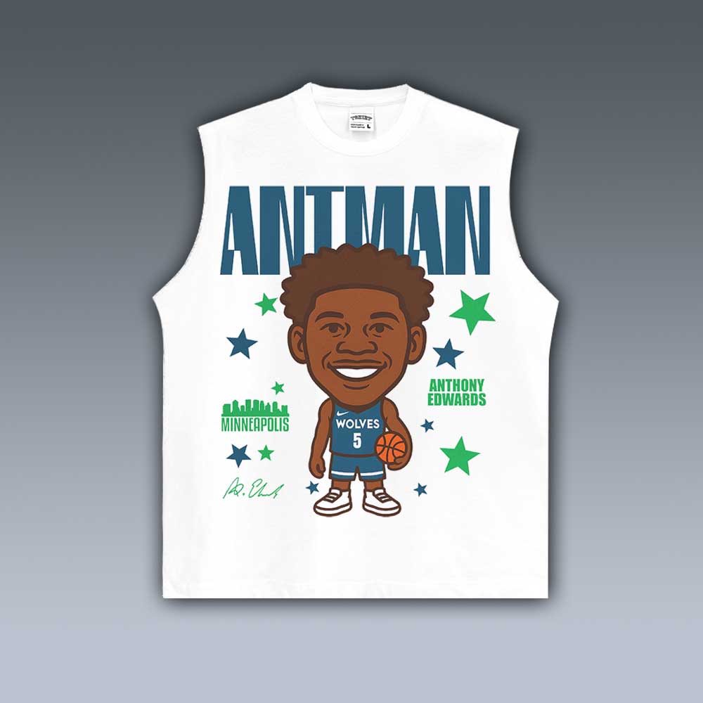 VINTAGE TANK TOP | ANTHONY EDWARDS CARTOON