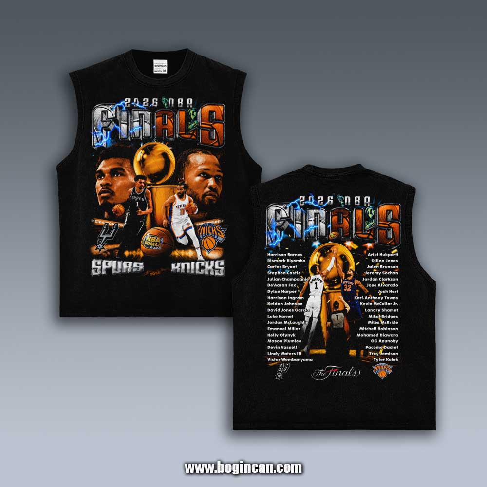 VINTAGE TANK TOP | 2026 NBA FINALS SPURS VS KNISCKS 6.2