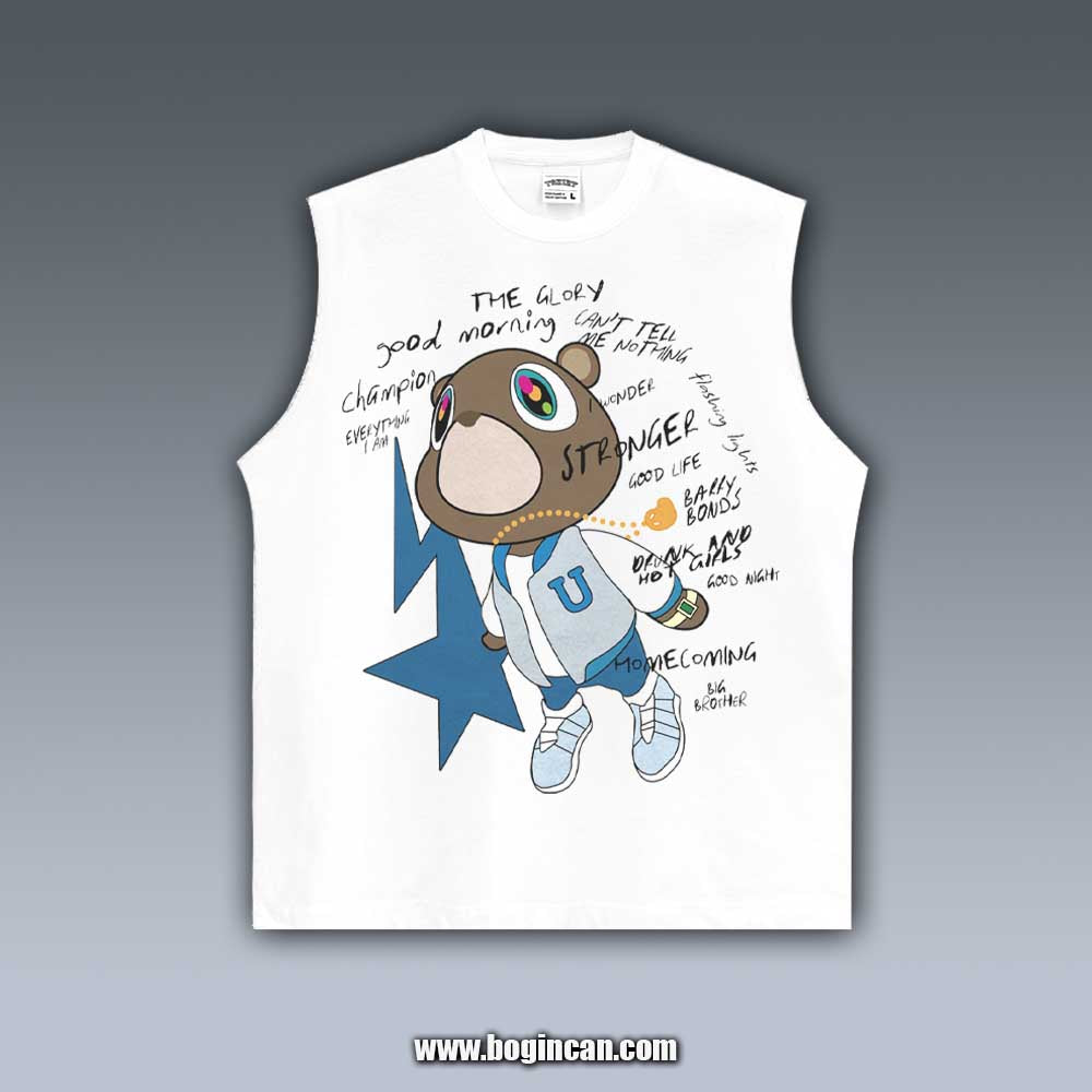 VINTAGE TANK TOP | KANYE GRADUATION BEAR 3.25
